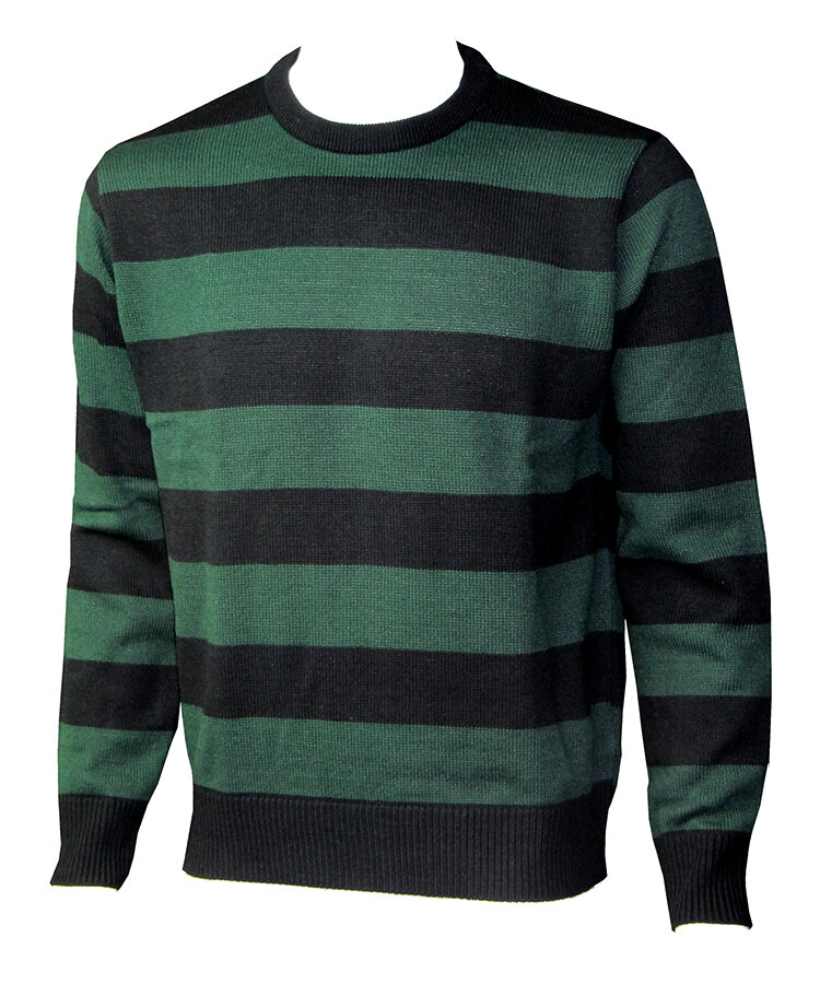 JERSEY DE RAYAS VERDES Y NEGRAS